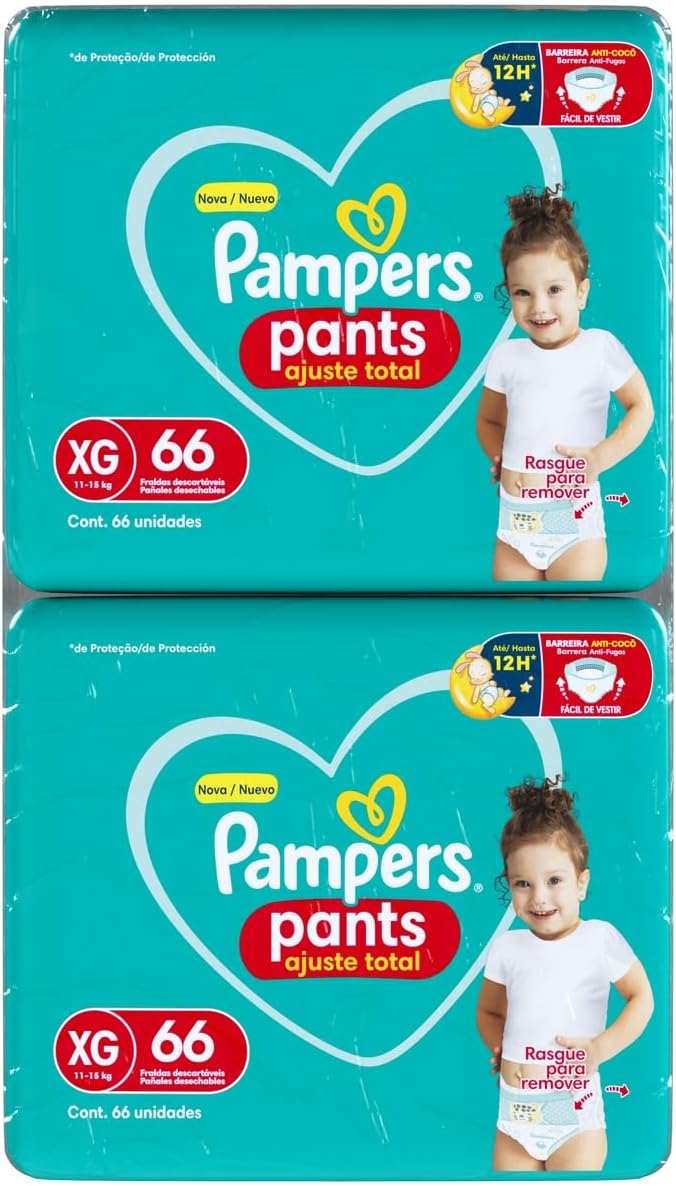 Pampers Ajuste Total Fralda XG 132 unidades 6