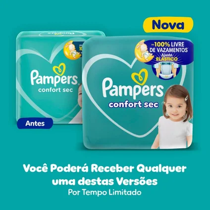 Fraldas Pampers Confort Sec G 168 Unidades, Pampers 2