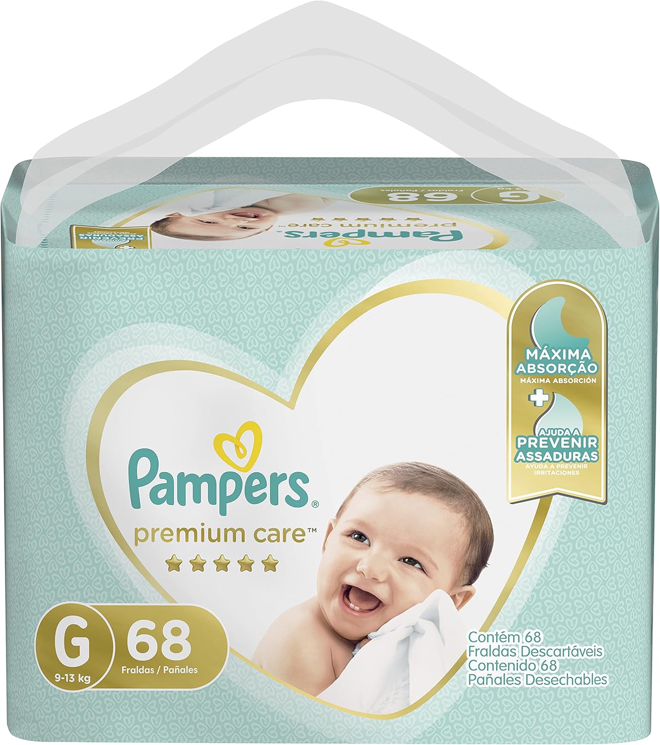 Fralda Pampers Premium Care G - 68 fraldas 2