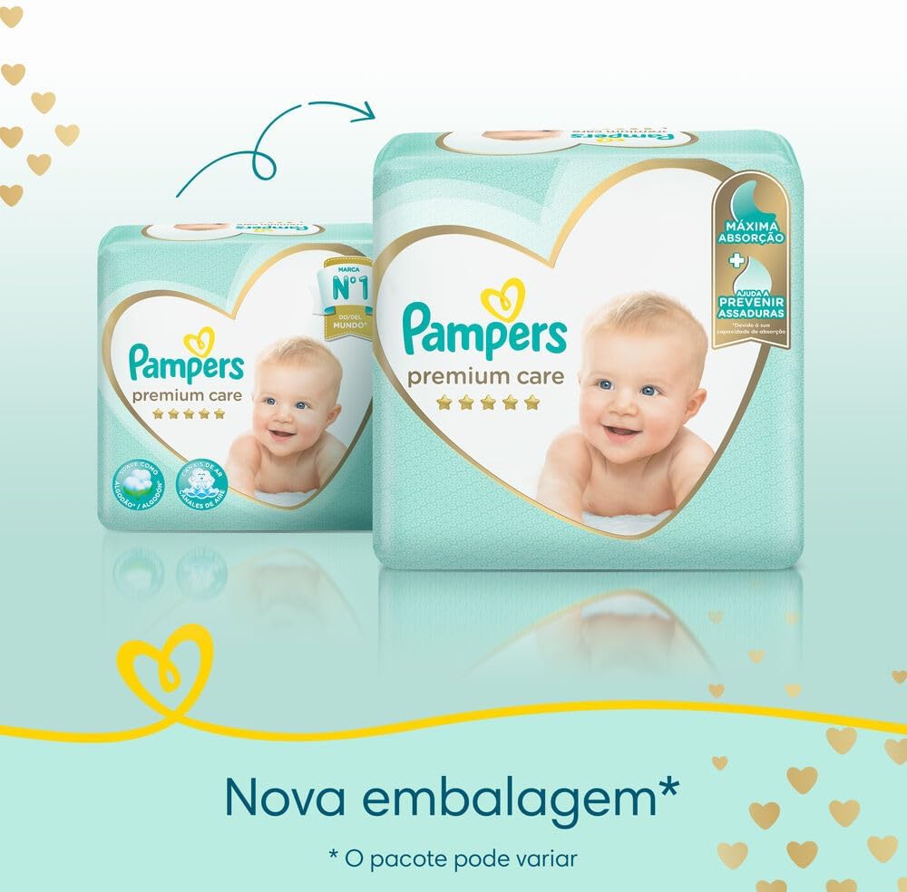 Fralda Pampers Premium Care M - 80 fraldas 7