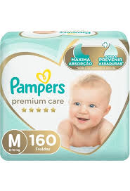 Fralda Pampers Premium Care M - 160 fraldas 1