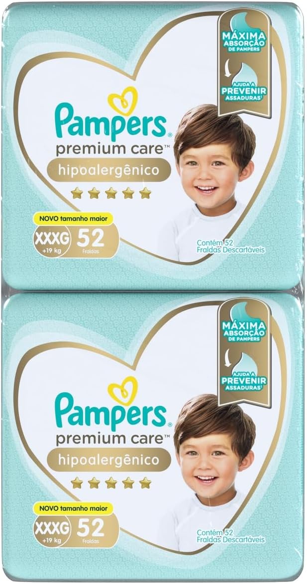 Fralda Pampers Premium Care XXXG - 104 fraldas 7