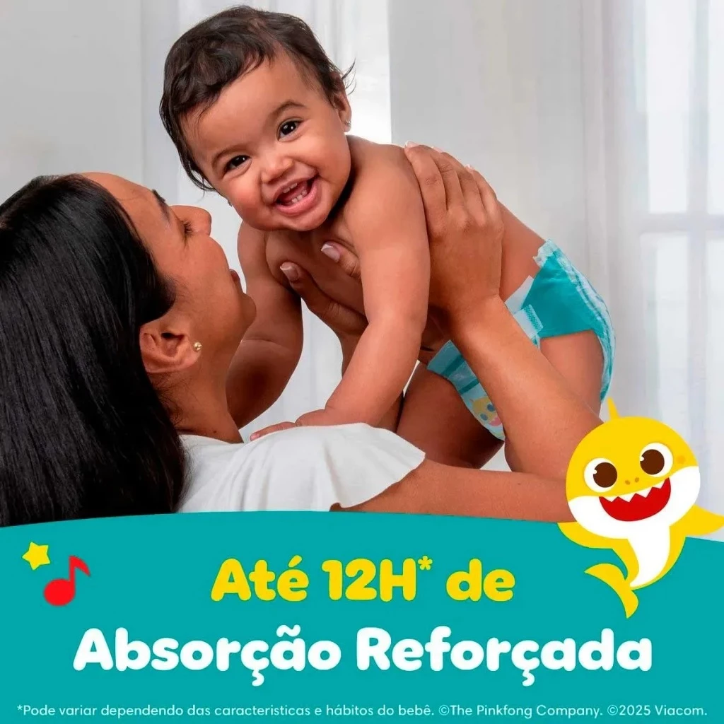 Kit 2 Pacotes Fralda Pampers SuperSequinha 42 unidades cada 5