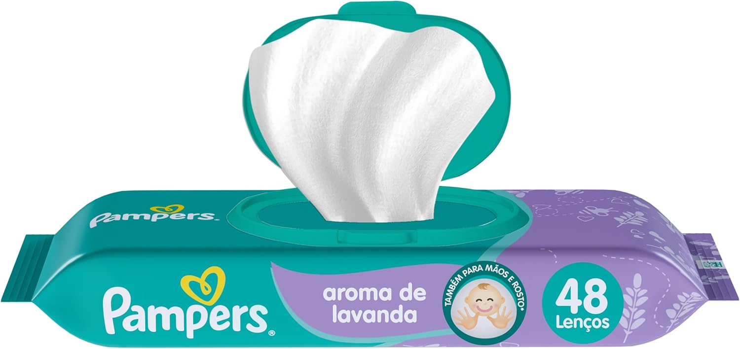 Kit Lenços Umedecidos Pampers Aroma de Lavanda 576 Unidades, Pampers 2